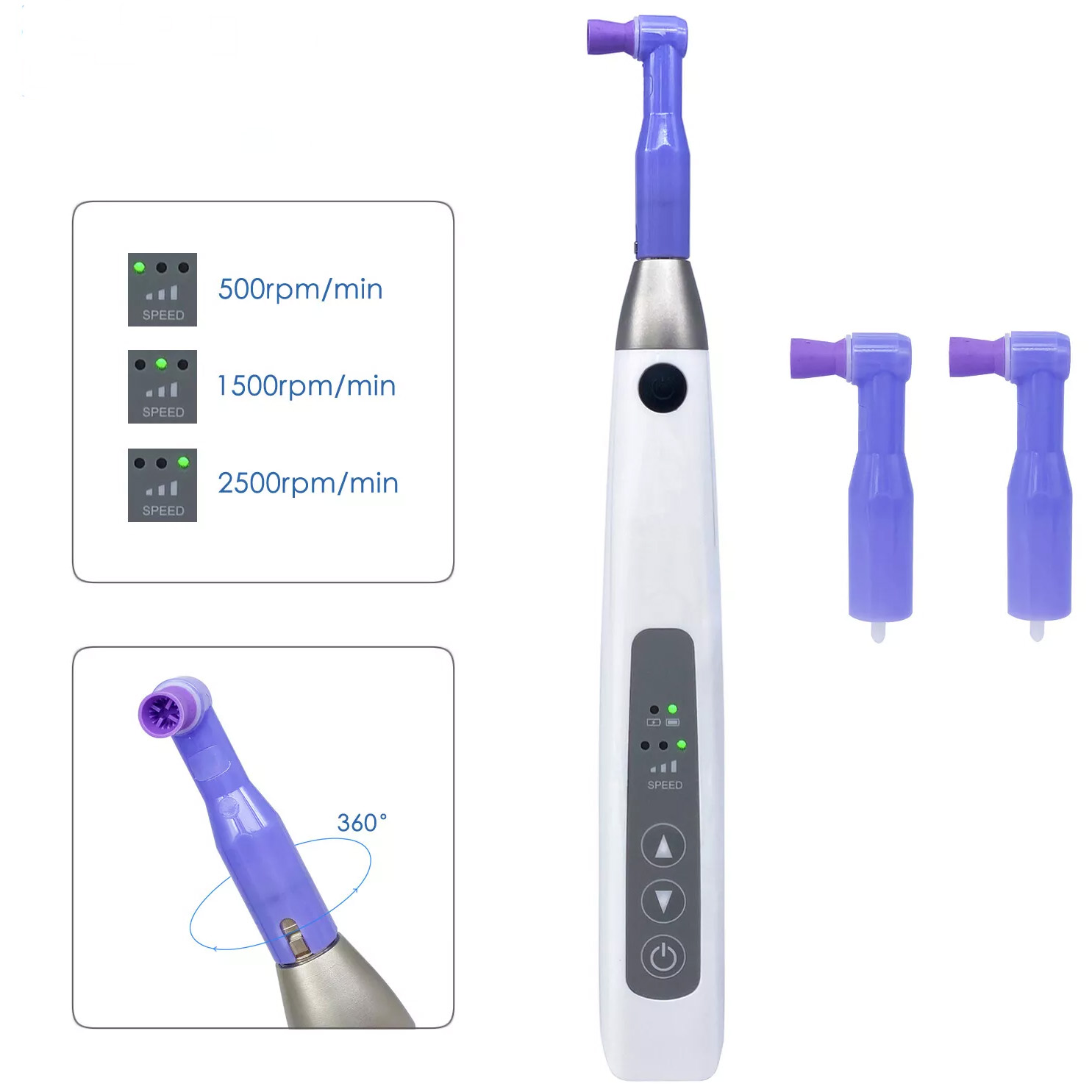 Betterway I-Prophy Dental Electric Cordless Hygiene Prophy Handpiece 360° Swivel